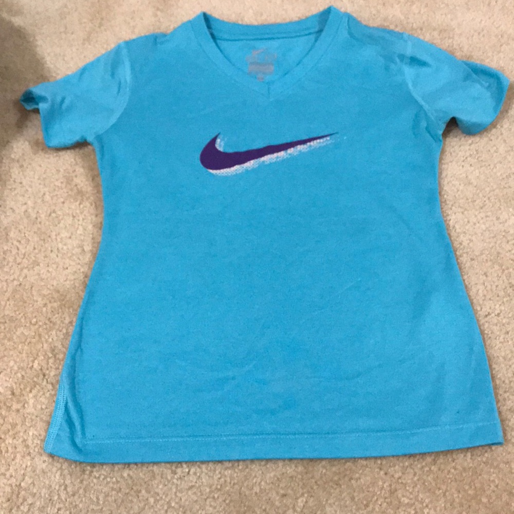 Nike dri fit v neck tee